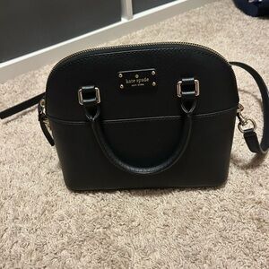 Kate Spade Black Crossbody Bag with Gold Accents